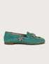 DOHA Hakiki Süet Su Yeşili Mint Loafer
